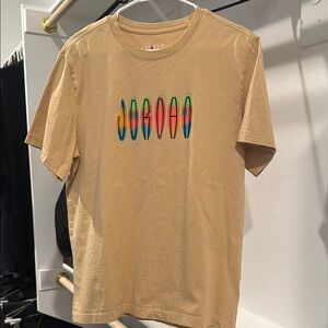 Jordan Tan Short Sleeve Tee with Playful Surfboards